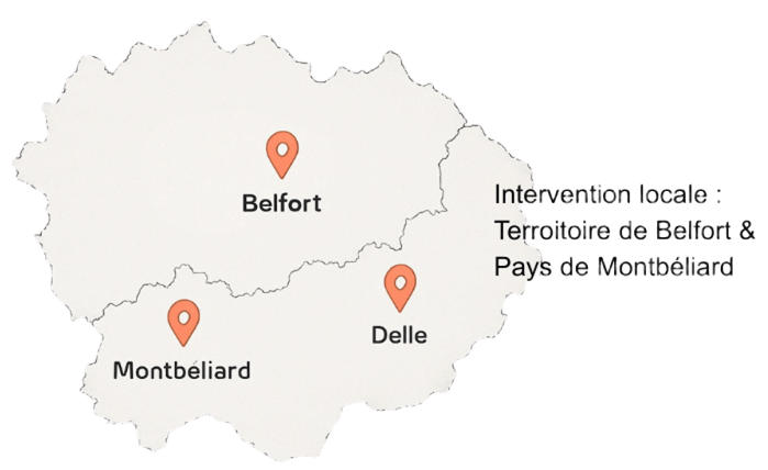Intervention locale : Terroitoire de Belfort & Pays de Montbéliard - Assistante freelance gestion administrative commerciale et financière - Adeministra